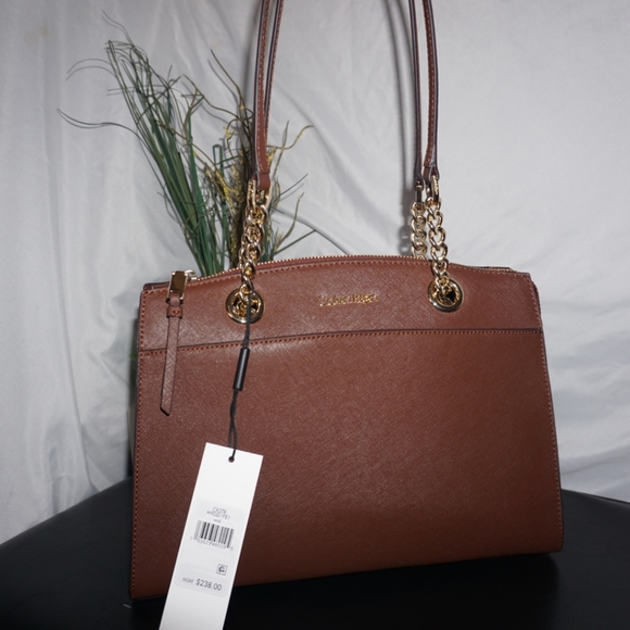 CK leather satchel handbag MSRP $238 - Picture 2 of 6